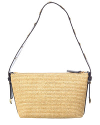 Madewell Straw Leather Sun Stud Shoulder Bag