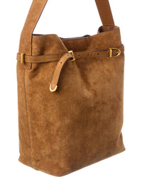 Madewell Suede Belted Essentials Bucket Tote