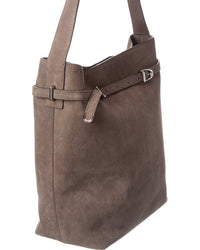 Madewell Suede Belted Essentials Bucket Tote
