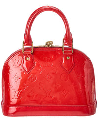 Louis Vuitton Red Vernis Alma Bb (Authentic Pre-Loved)