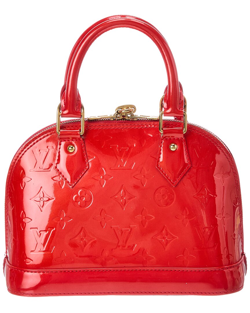 Louis Vuitton Red Vernis Alma Bb (Authentic Pre-Loved)