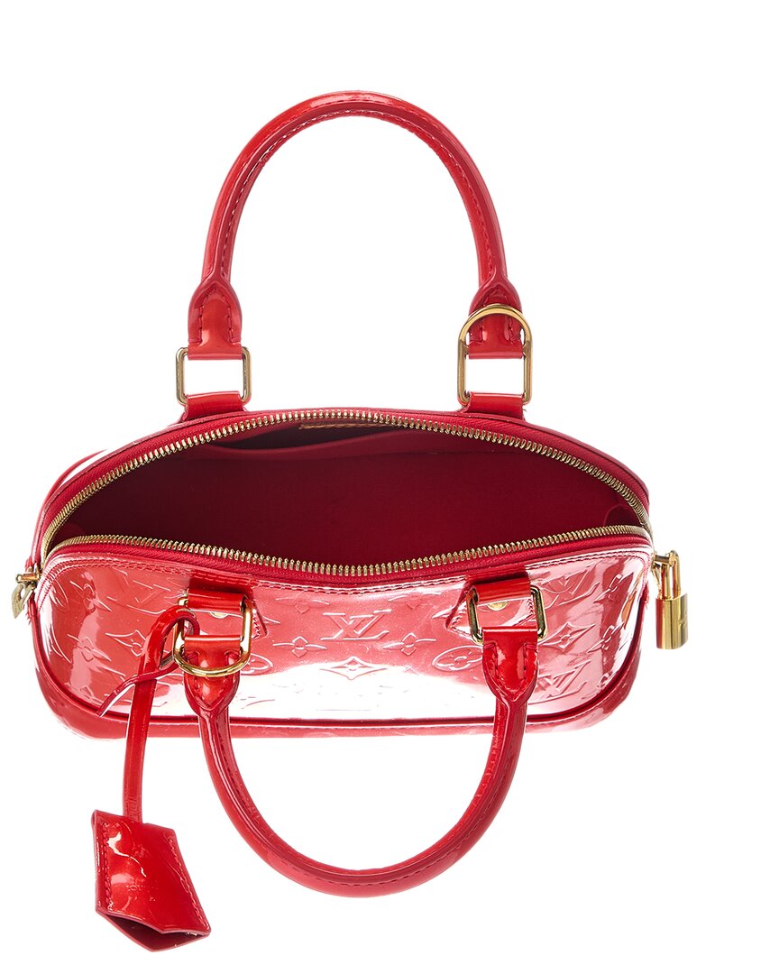 Louis Vuitton Red Vernis Alma Bb (Authentic Pre-Loved)