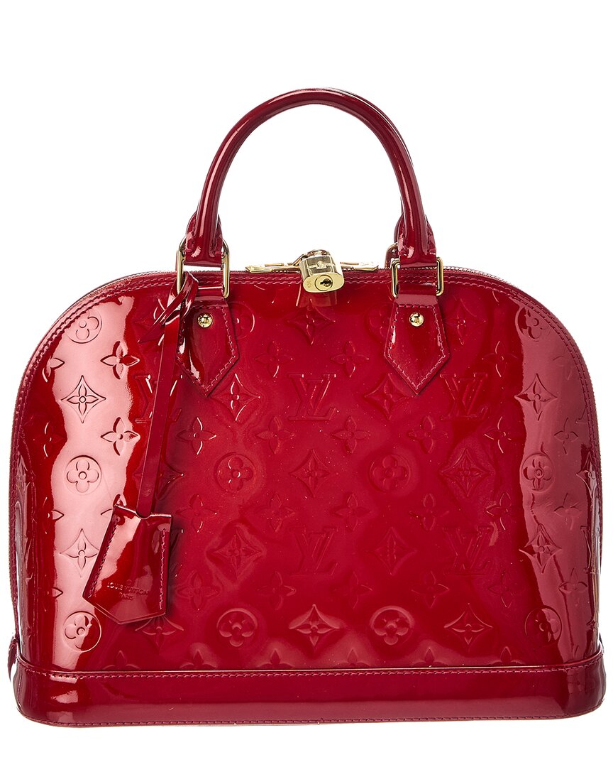 Louis Vuitton Red Monogram Vernis Alma Pm (Authentic Pre-Loved)