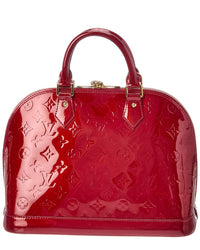 Louis Vuitton Red Monogram Vernis Alma Pm (Authentic Pre-Loved)