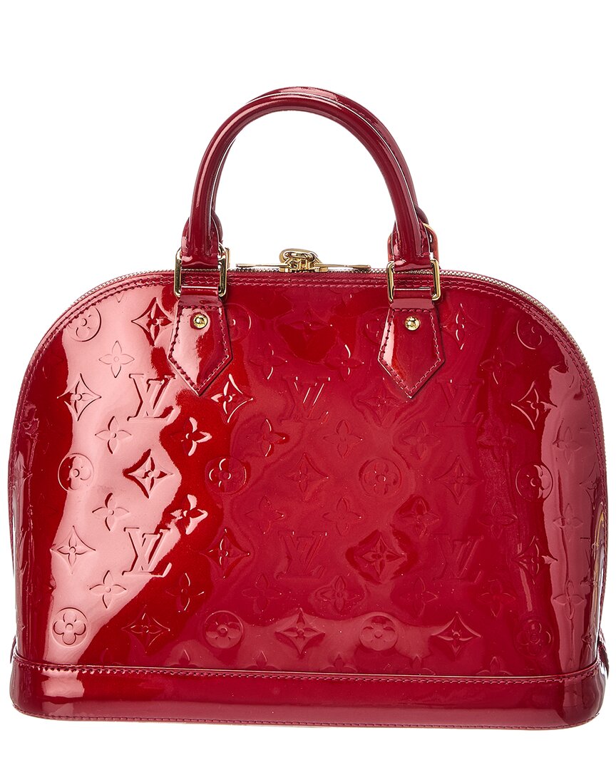 Louis Vuitton Red Monogram Vernis Alma Pm (Authentic Pre-Loved)