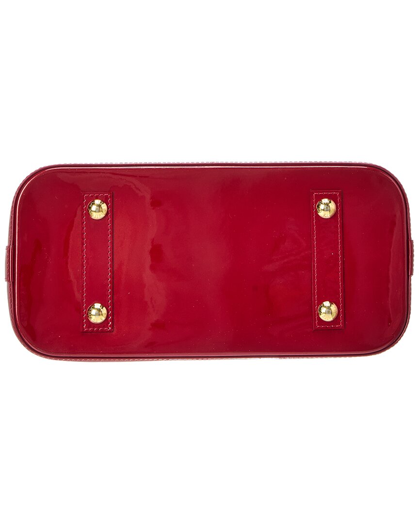 Louis Vuitton Red Monogram Vernis Alma Pm (Authentic Pre-Loved)