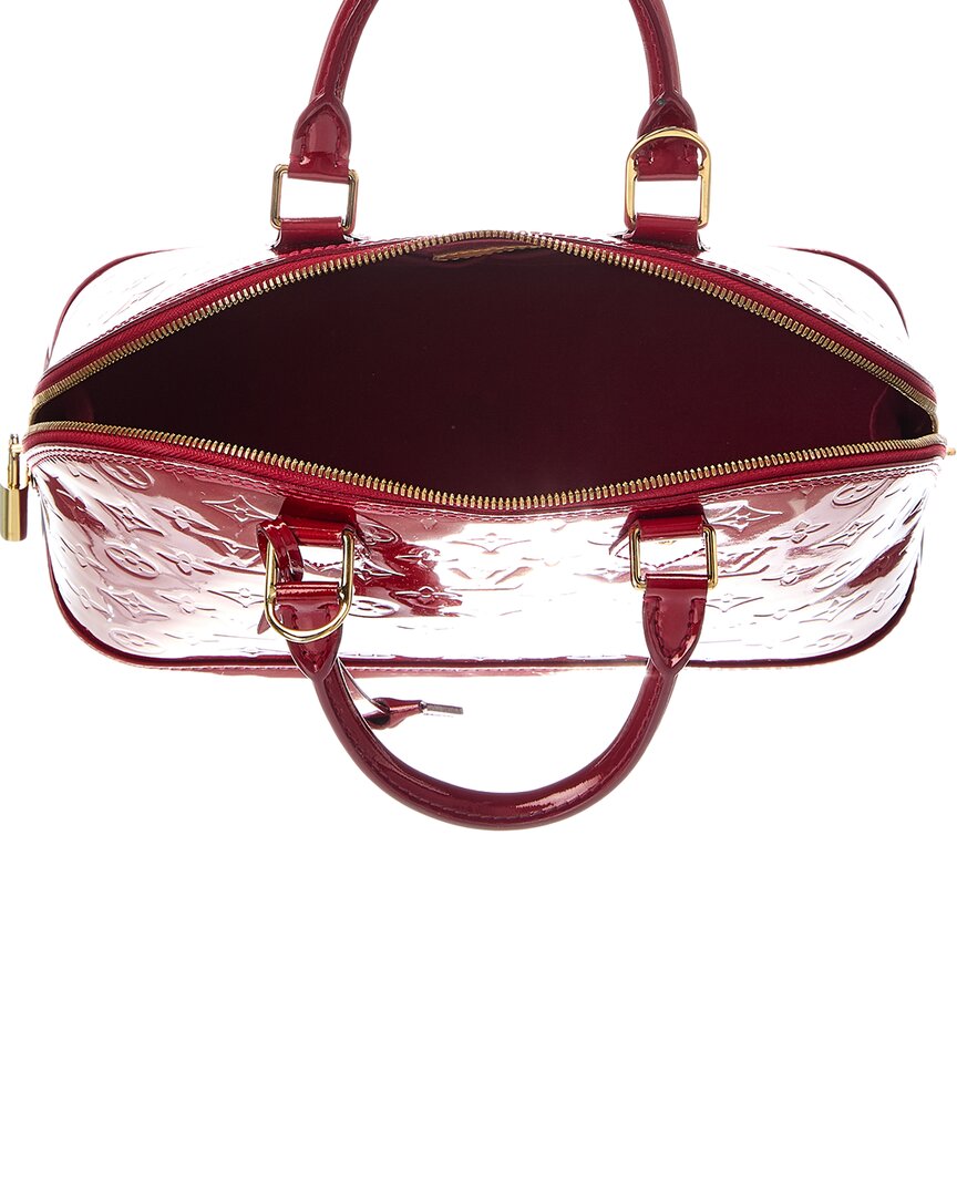 Louis Vuitton Red Monogram Vernis Alma Pm (Authentic Pre-Loved)