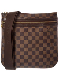 Louis Vuitton Brown Damier Ebene Bosphore Pochette (Authentic Pre-Loved)