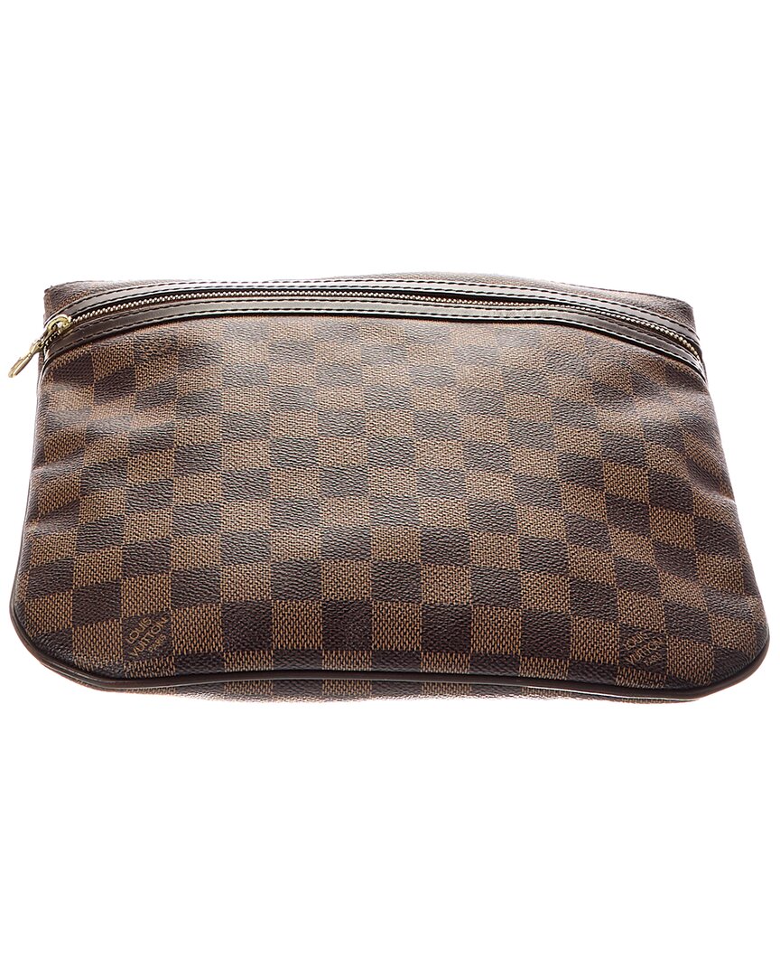 Louis Vuitton Brown Damier Ebene Bosphore Pochette (Authentic Pre-Loved)