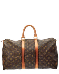 Louis Vuitton Brown Monogram Keepall (Authentic Pre-Loved)