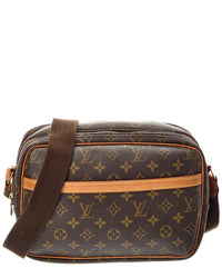 Louis Vuitton Brown Monogram Reporter Pm (Authentic Pre-Loved)