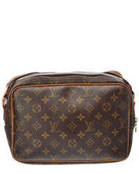 Louis Vuitton Brown Monogram Reporter Pm (Authentic Pre-Loved)