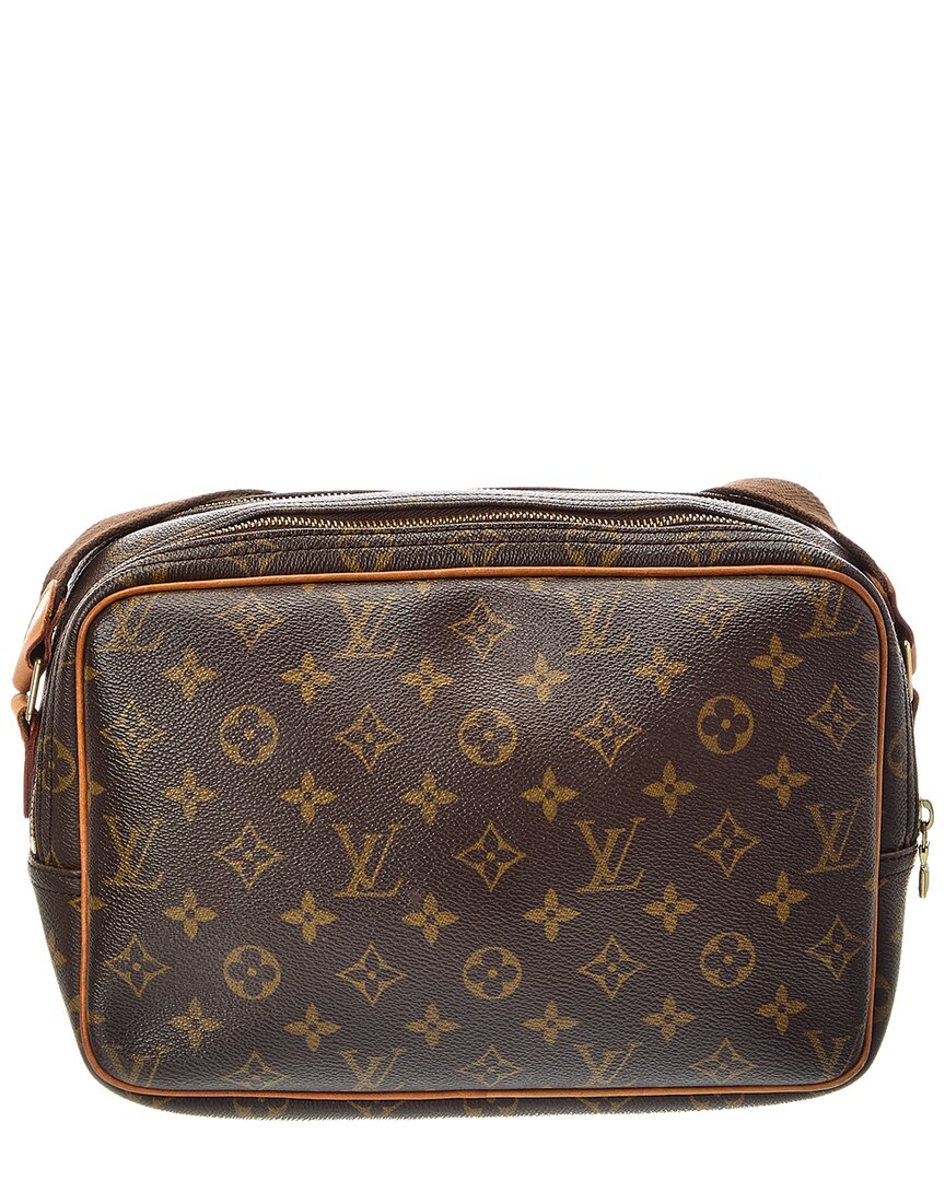 Louis Vuitton Brown Monogram Reporter Pm (Authentic Pre-Loved)