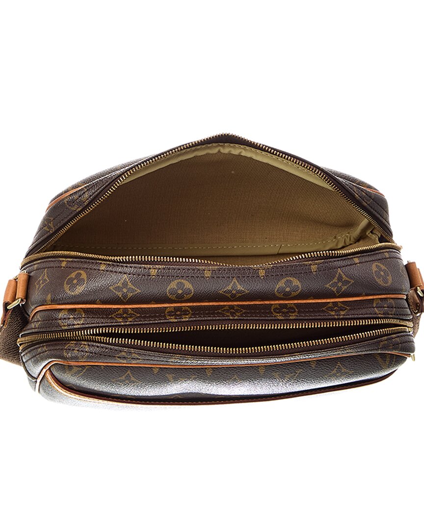 Louis Vuitton Brown Monogram Reporter Pm (Authentic Pre-Loved)