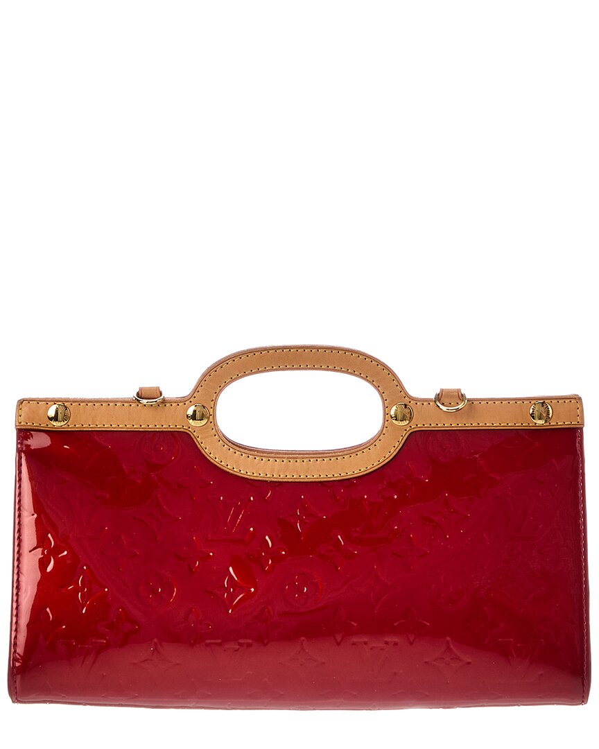 Louis Vuitton Red Vernis Roxbury Drive Clutch (Authentic Pre-Loved)