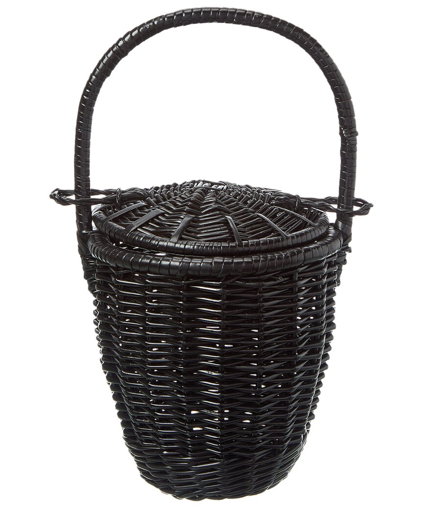 Patou Straw Top Handle Bag