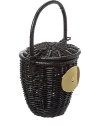 Patou Straw Top Handle Bag