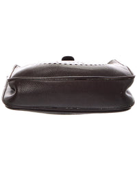 Hermès Hermès Chocolat Clemence Leather Clemence Messenger Bag (Authentic Pre-Loved)