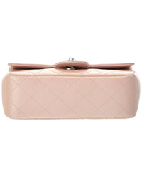 Chanel Pink Lambskin Leather Cc Flap Mini Shoulder Bag (Authentic Pre-Loved)