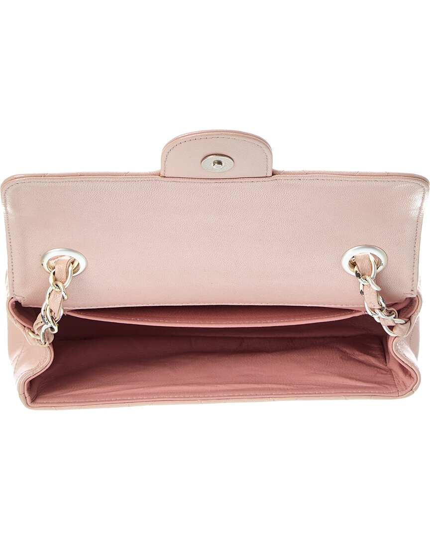 Chanel Pink Lambskin Leather Cc Flap Mini Shoulder Bag (Authentic Pre-Loved)