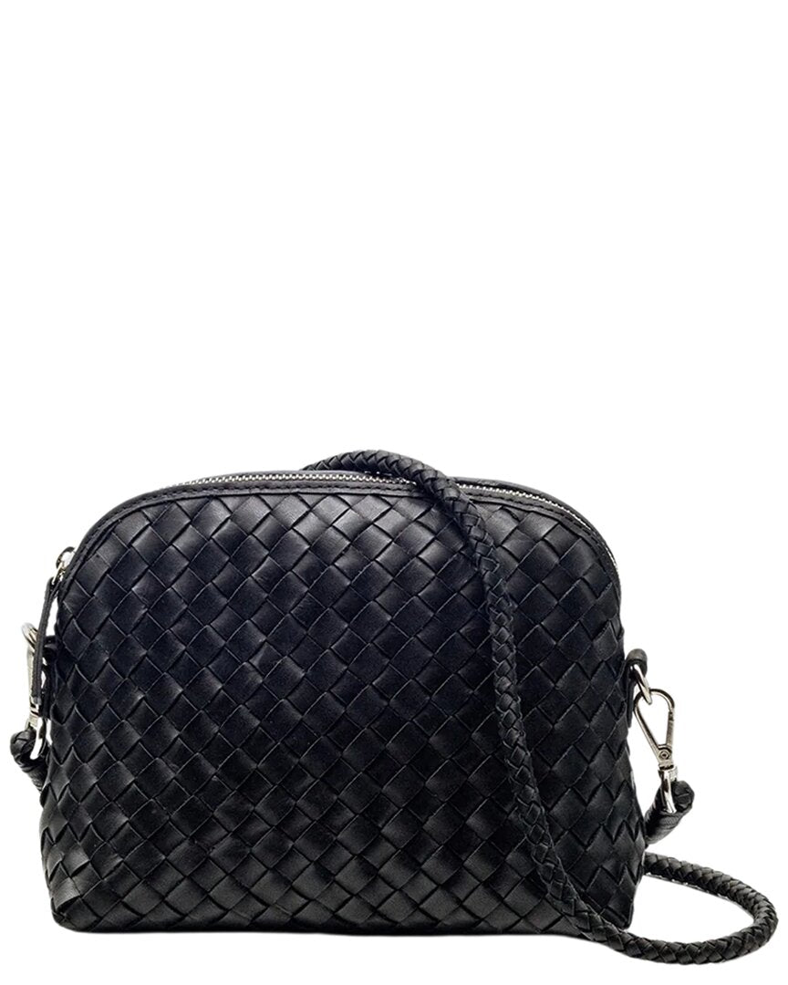 Dragon Diffusion Chunky Fellini Leather & Straw Pochette