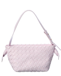 Bottega Veneta Bottega Veneta Tie Intrecciato Leather Shoulder Bag