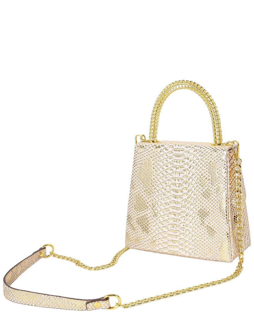 Tiffany & Fred Paris Tiffany & Fred Paris Embossed Mini Leather Satchel