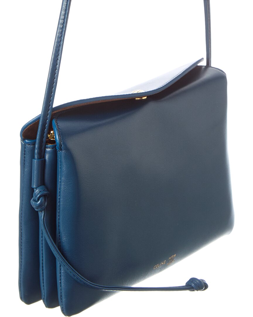 Celine Trio Leather Shoulder Bag