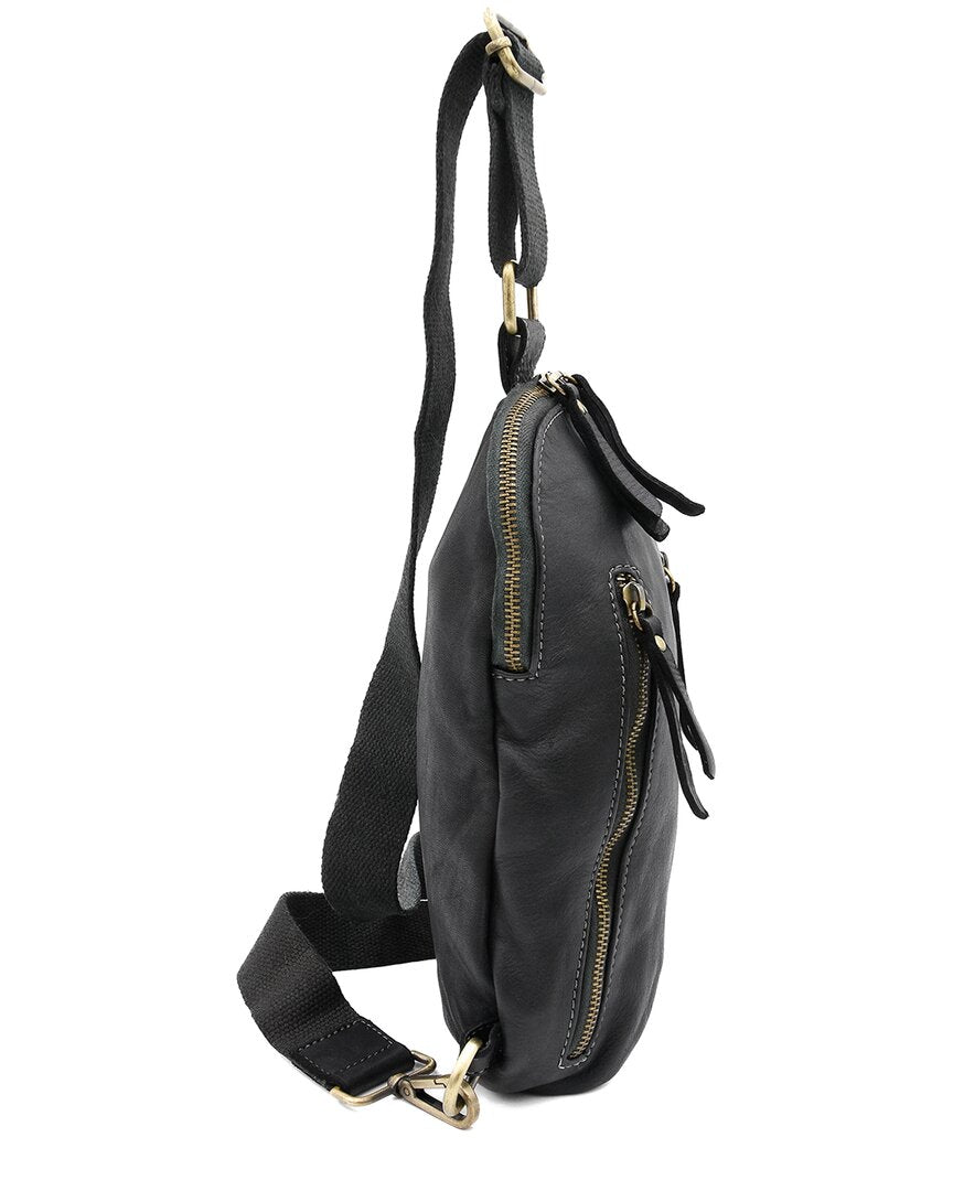 Bolsa Nova Logan Leather Sling Bag