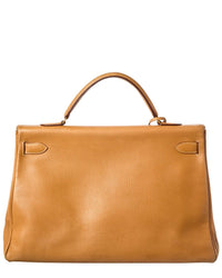 Hermès Naturelle Ardennes Leather Ardennes Kelly Retourne 40 (Authentic Pre-