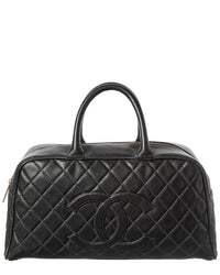 Chanel Black Caviar Leather Cambon Boston Bag Caviar (Authentic Pre-Loved)