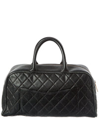 Chanel Black Caviar Leather Cambon Boston Bag Caviar (Authentic Pre-Loved)