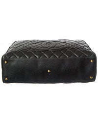 Chanel Black Caviar Leather Cambon Boston Bag Caviar (Authentic Pre-Loved)