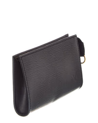 Louis Vuitton Louis Vuitton Black Epi Leather Bucket Pochette Accessories (Authentic Pre-