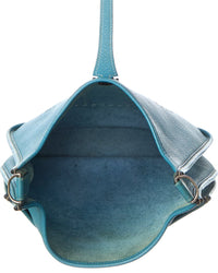 Hermès Blue Taurillon Clemence Leather Evelyne Ii (Authentic Pre-Loved)