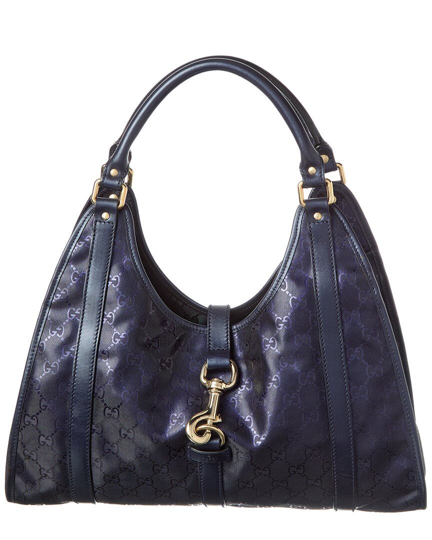 Gucci Purple Gg Supreme Coated Canvas Jackie (Authentic Pre-Loved)