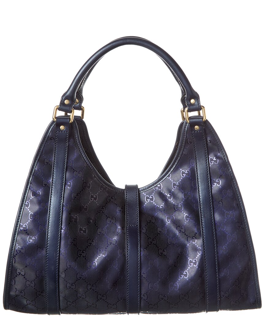 Gucci Purple Gg Supreme Coated Canvas Jackie (Authentic Pre-Loved)