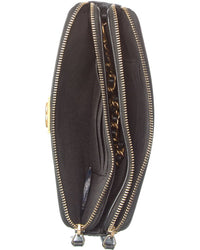 Chanel Black Lambskin Leather Quilted Small Boy Clutch With Chain (Authentic