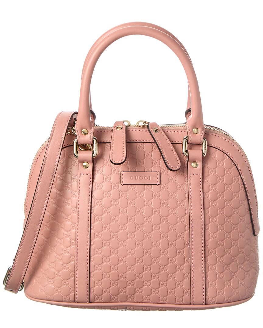 Gucci Soft Pink Microguccissima Leather Microguccissima Mini Dome Bag