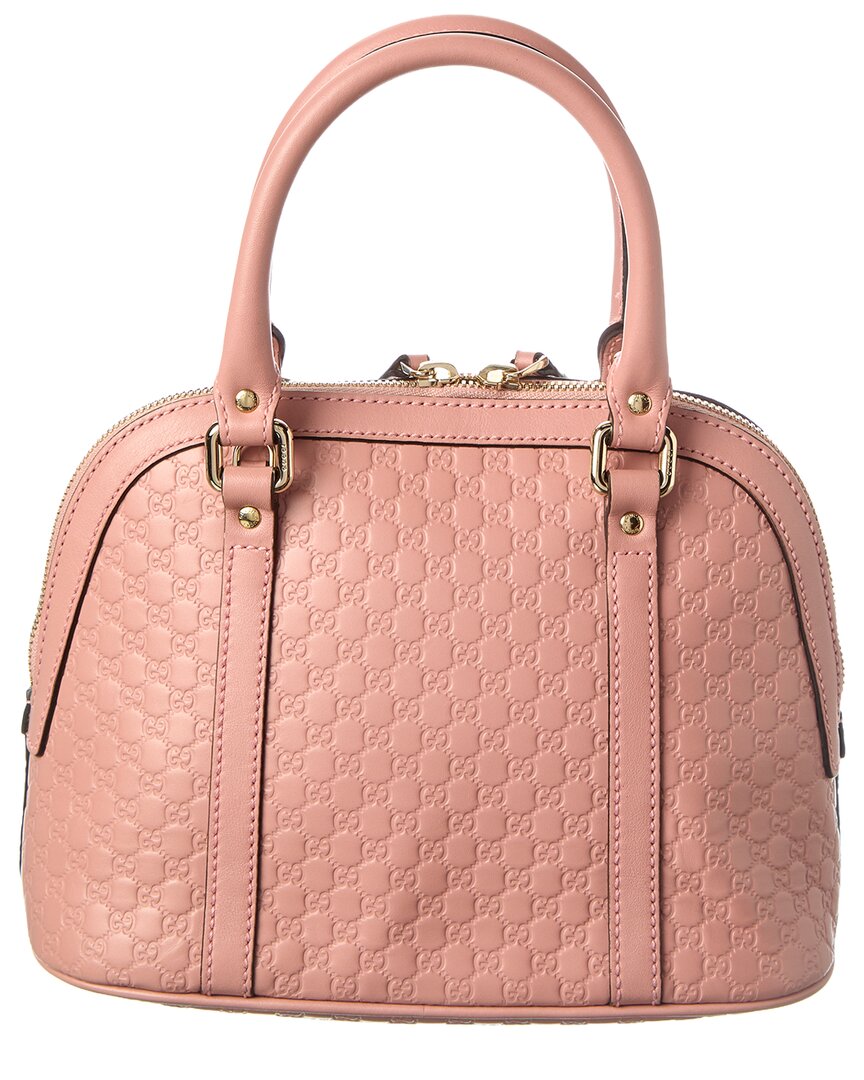 Gucci Soft Pink Microguccissima Leather Microguccissima Mini Dome Bag