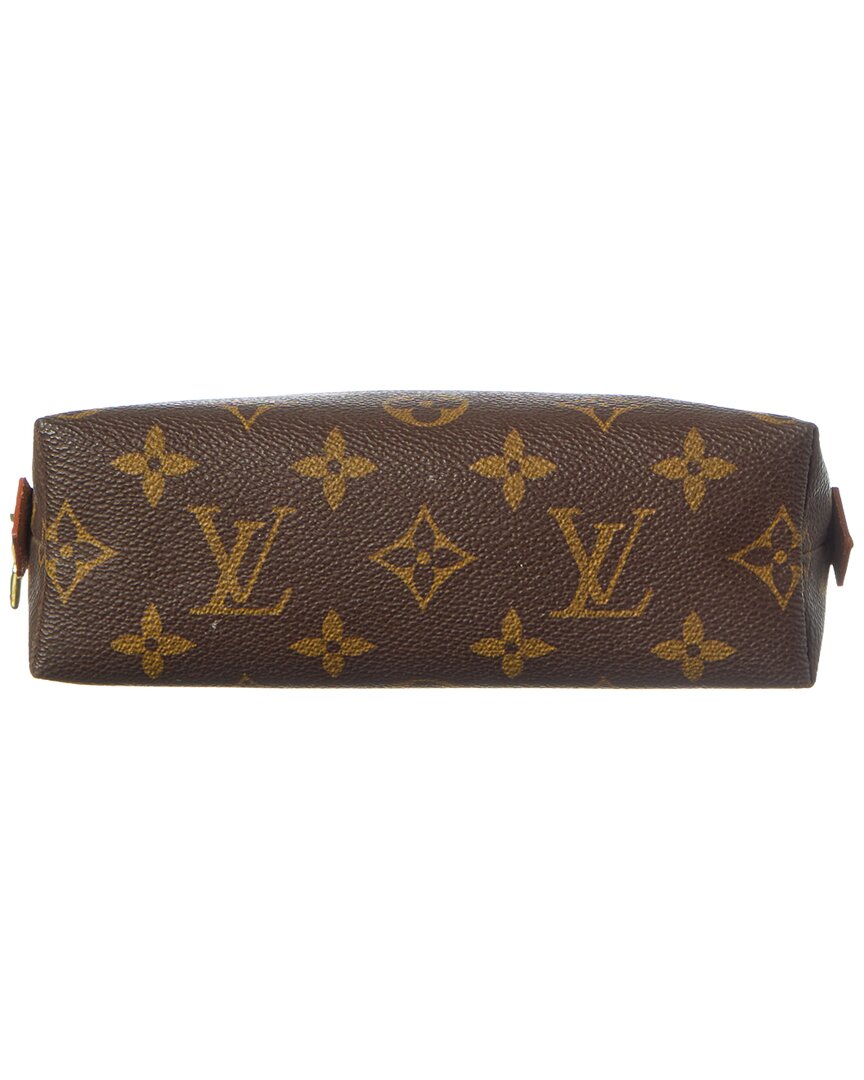 Louis Vuitton Brown Monogram Coated Canvas Cosmetic Pouch (Authentic Pre-Loved)