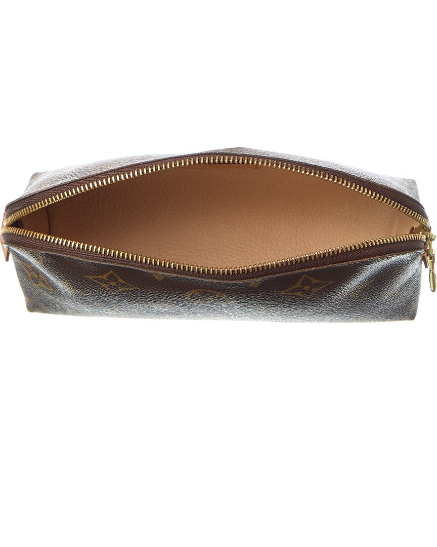 Louis Vuitton Brown Monogram Coated Canvas Cosmetic Pouch (Authentic Pre-Loved)