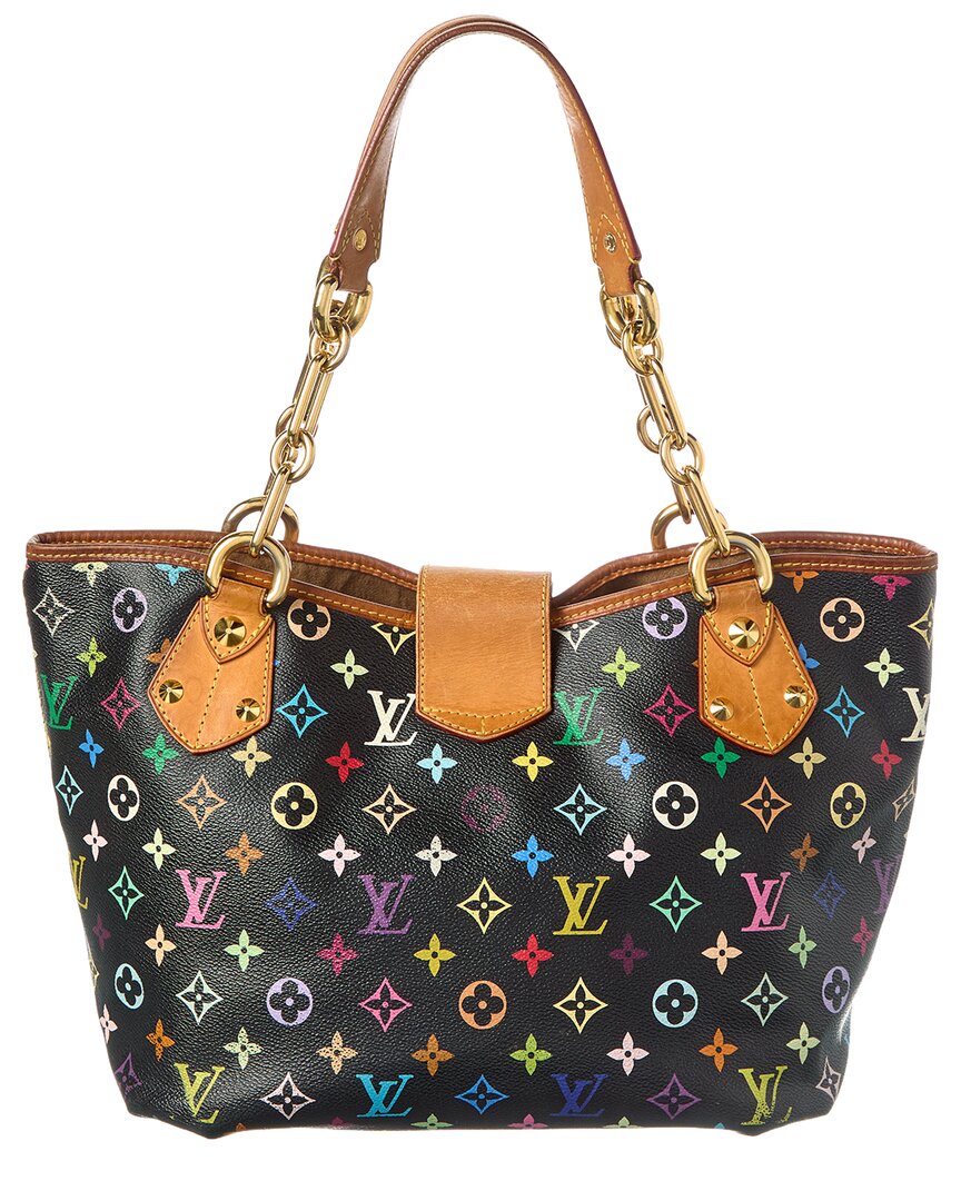 Louis Vuitton Black Monogram Multicolor Coated Canvas Annie Gm (Authentic Pre-