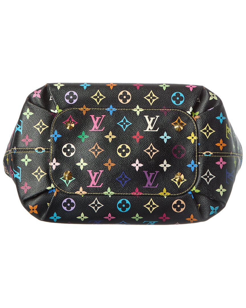 Louis Vuitton Black Monogram Multicolor Coated Canvas Annie Gm (Authentic Pre-