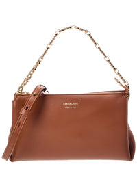 Ferragamo Ferragamo Gancini Mini Leather Shoulder Bag