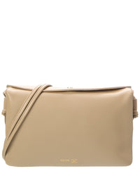 CELINE Celine Trio Flap Leather Shoulder Bag