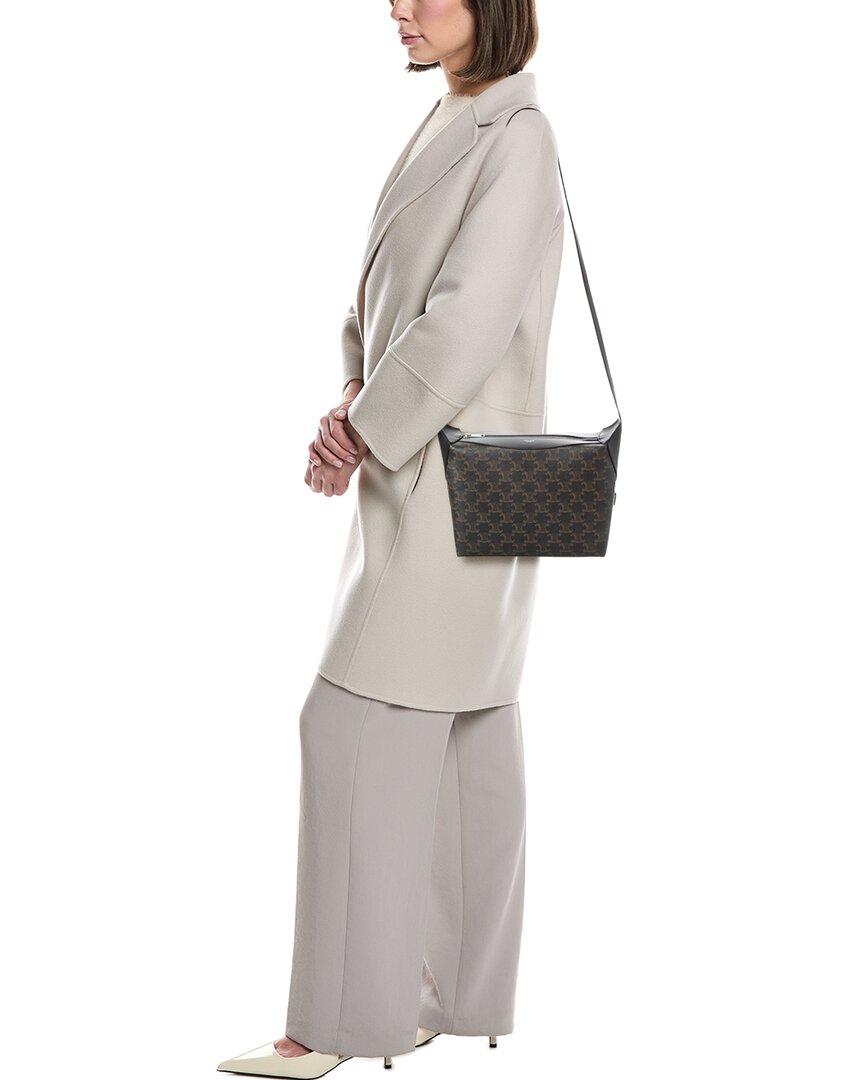 Celine Harry Triomphe Canvas & Leather Crossbody
