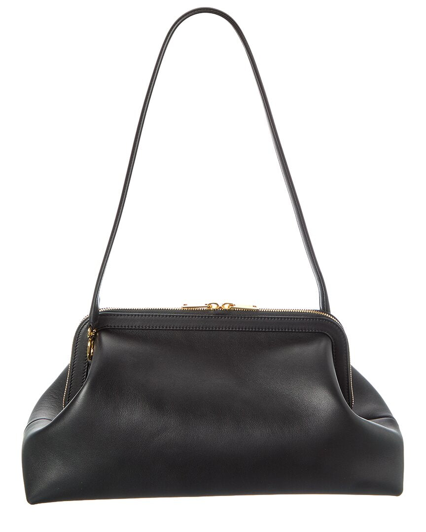 Celine Logo Leather Shoulder Bag