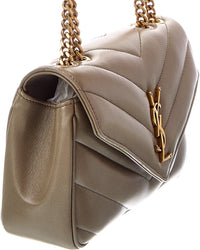 Saint Laurent Saint Laurent Loulou Small Leather Shoulder Bag