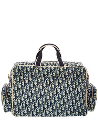 Dior Dior Blue Trotter Canvas Trotter Weekend Bag (Authentic Pre-Loved)